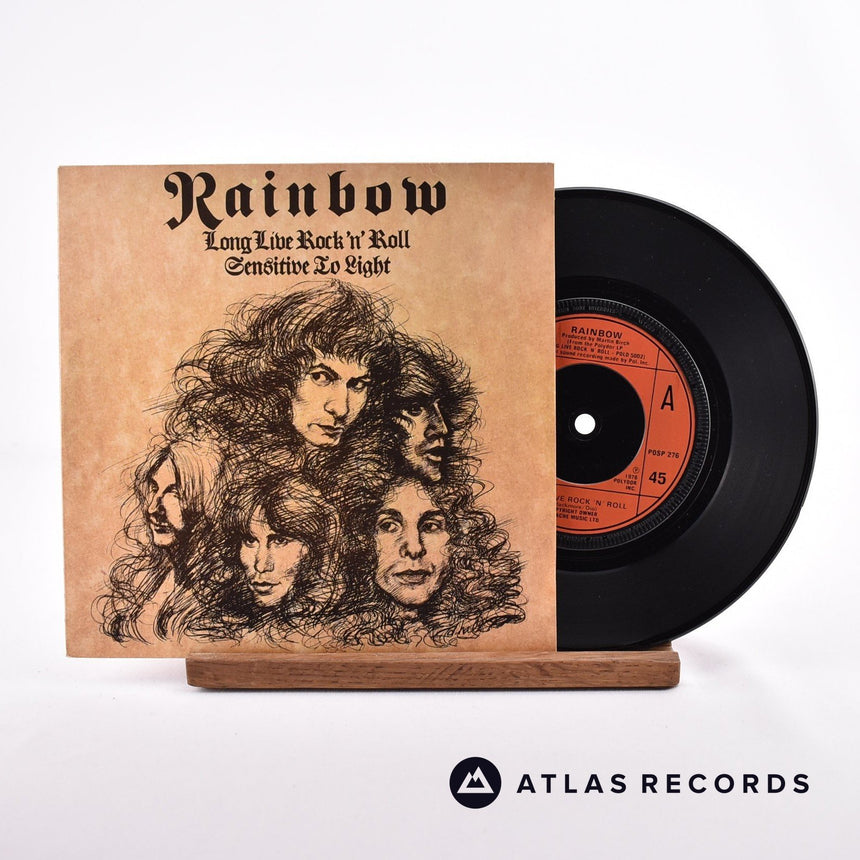 Rainbow Long Live Rock 'N' Roll 7" Vinyl Record - Front Cover & Record