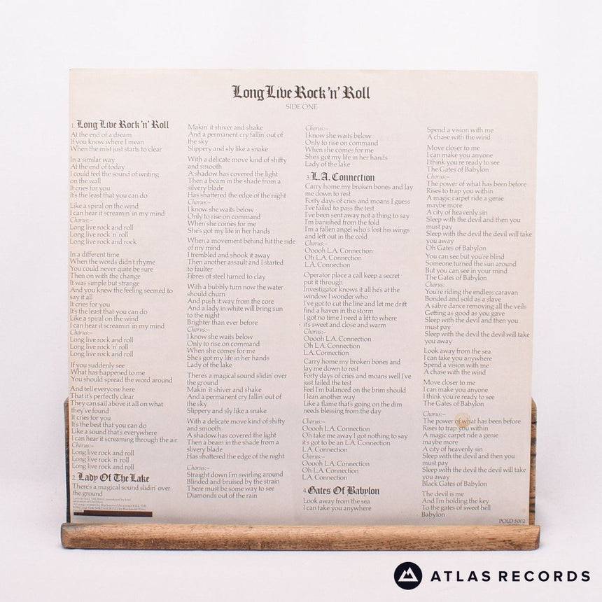 Rainbow - Long Live Rock 'N' Roll - A//1 B//1 LP Vinyl Record - EX/VG+