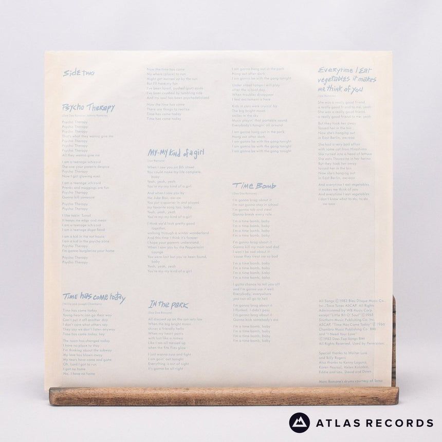 Ramones - Subterranean Jungle - LP Vinyl Record - EX/EX