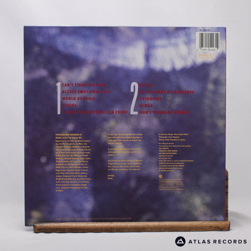 Randy Crawford - Abstract Emotions - LP Vinyl Record - EX/EX