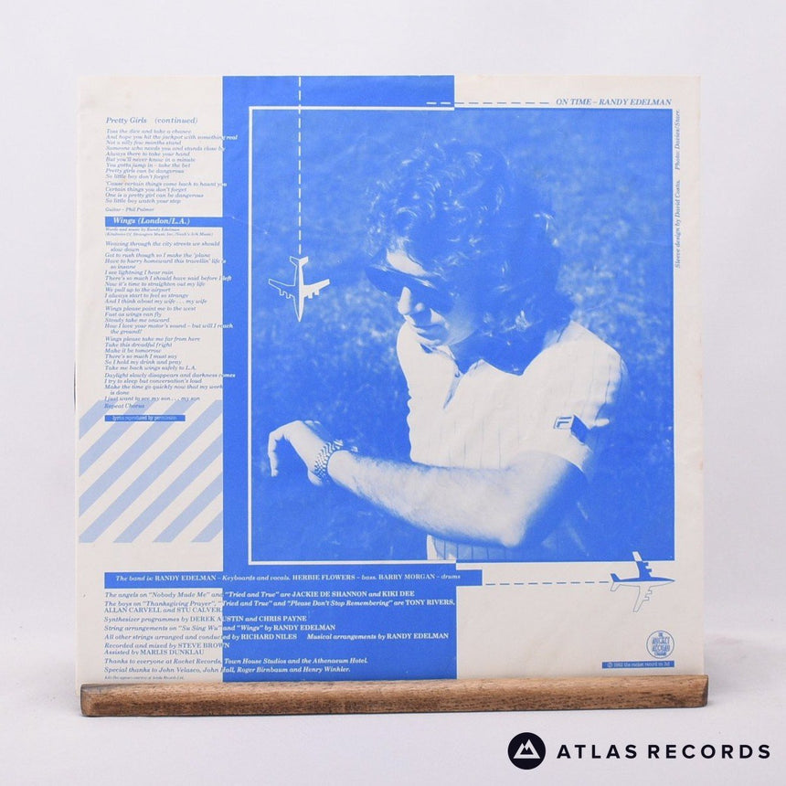 Randy Edelman - On Time - LP Vinyl Record - VG+/VG+