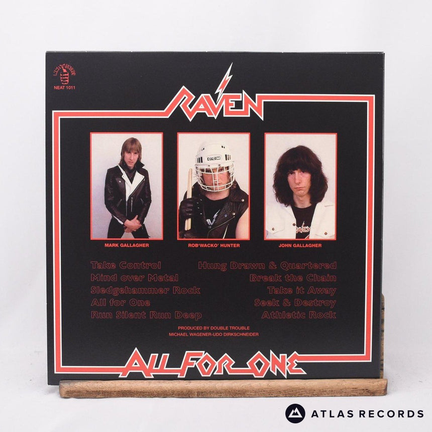 Raven - All For One - Red & Black Smoke Reissue 1/A 2/A LP Vinyl Record - EX/NM