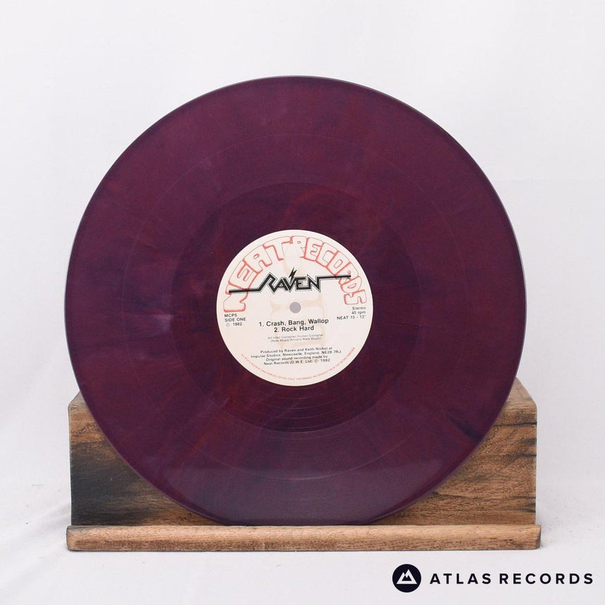 Raven - Crash Bang Wallop - Maroon Marbled 12" Vinyl Record - EX/NM