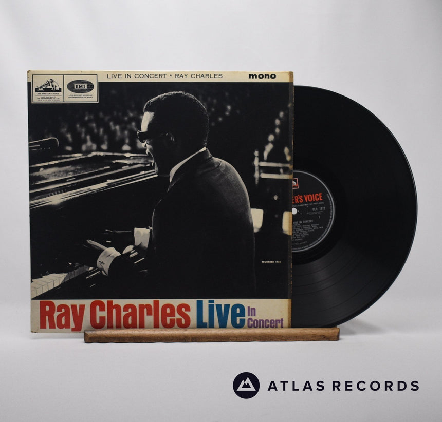 Ray Charles Ray Charles Live In Concert LP Vinyl Record - Front Cover & Record