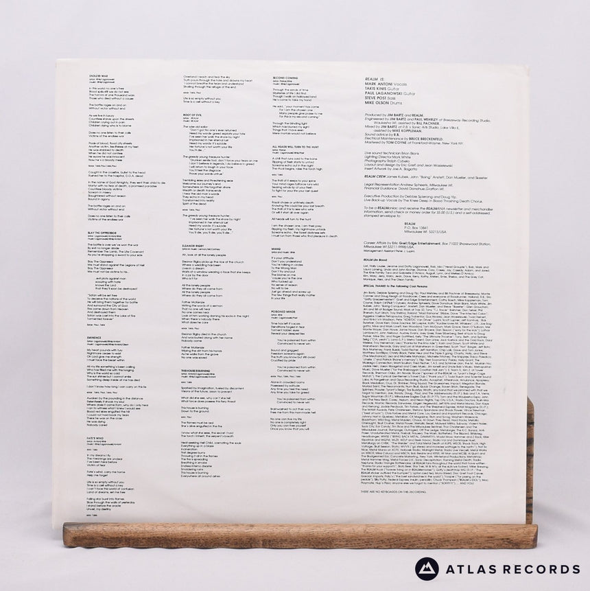 Realm - Endless War - -A -B LP Vinyl Record - EX/VG+