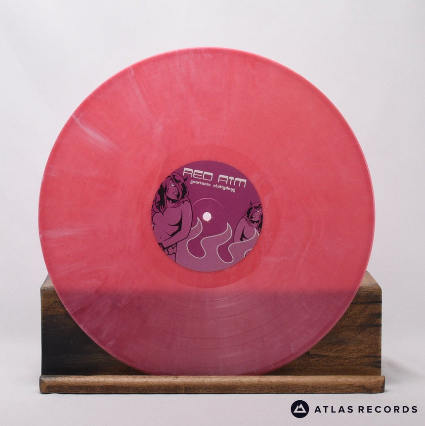 Red Aim - Saartanic Cluttydogs - Pink Marbled Insert LP Vinyl Record - EX/NM