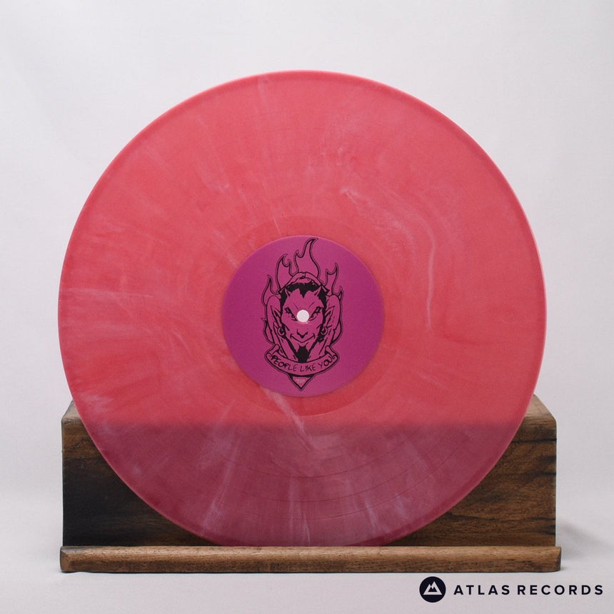 Red Aim - Saartanic Cluttydogs - Pink Marbled Insert LP Vinyl Record - EX/NM