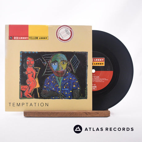 Red Lorry Yellow Lorry Temptation 7" Vinyl Record - Front Cover & Record