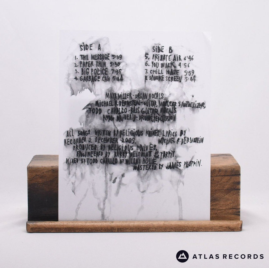 Religious Knives - Smokescreen - Insert LP Vinyl Record - NM/EX