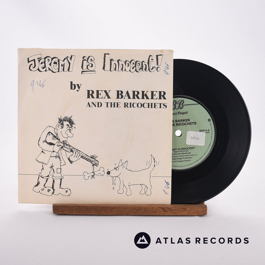 Rex Barker And The Ricochets Jeremy Is Innocent! 7" Vinyl Record - Front Cover & Record