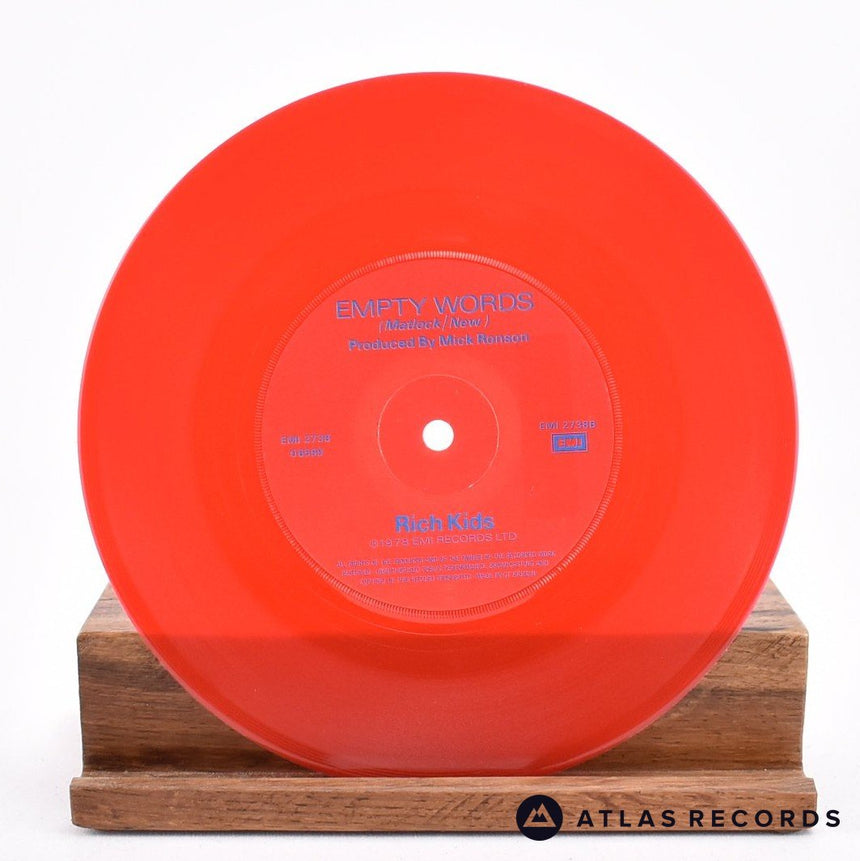 Rich Kids - Rich Kids - Red 7" Vinyl Record - VG+/EX