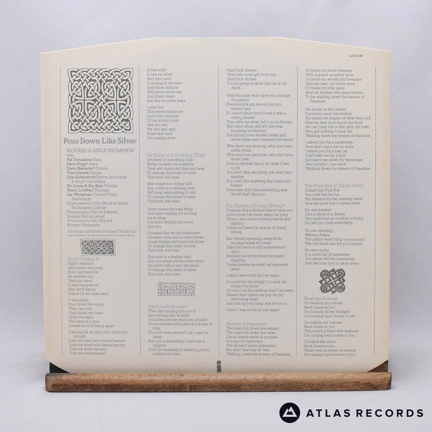Richard & Linda Thompson - Pour Down Like Silver - LP Vinyl Record - VG+/EX
