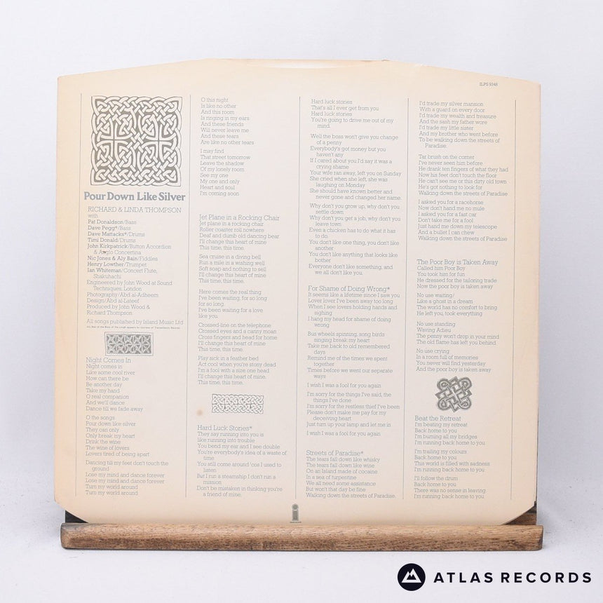 Richard & Linda Thompson - Pour Down Like Silver - LP Vinyl Record - VG+/VG+