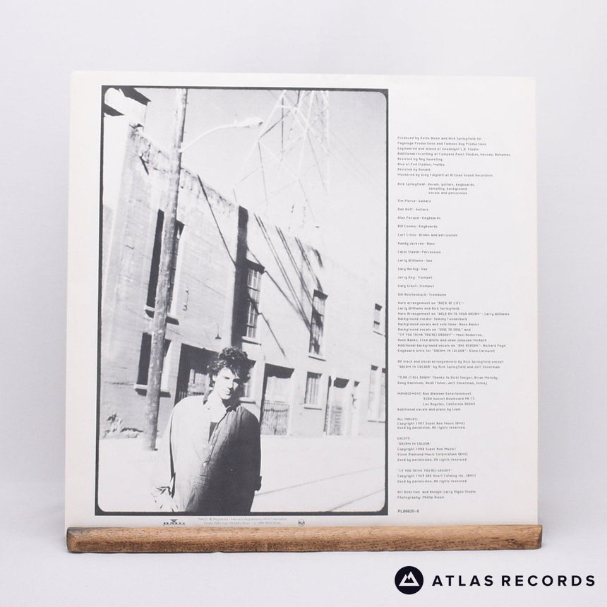 Rick Springfield - Rock Of Life - LP Vinyl Record - EX/EX