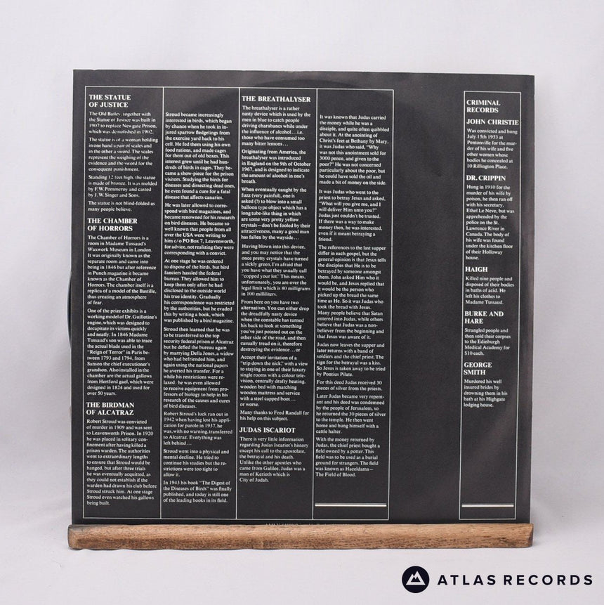 Rick Wakeman - Rick Wakeman's Criminal Record - LP Vinyl Record - EX/VG+