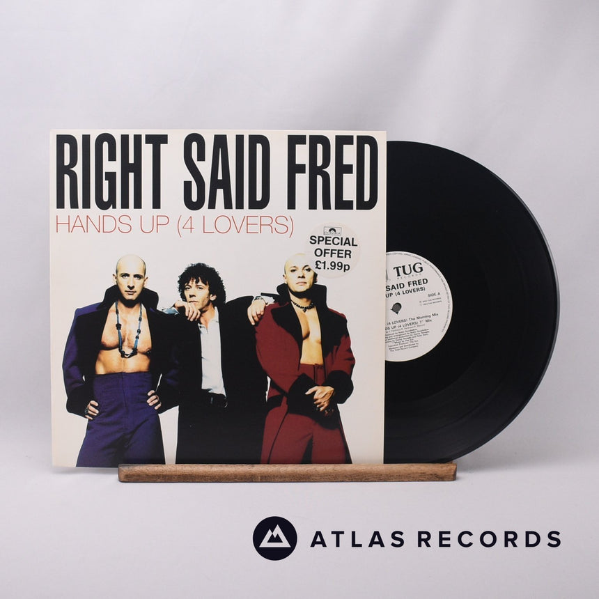 Right Said Fred Hands Up 12" Vinyl Record - Front Cover & Record