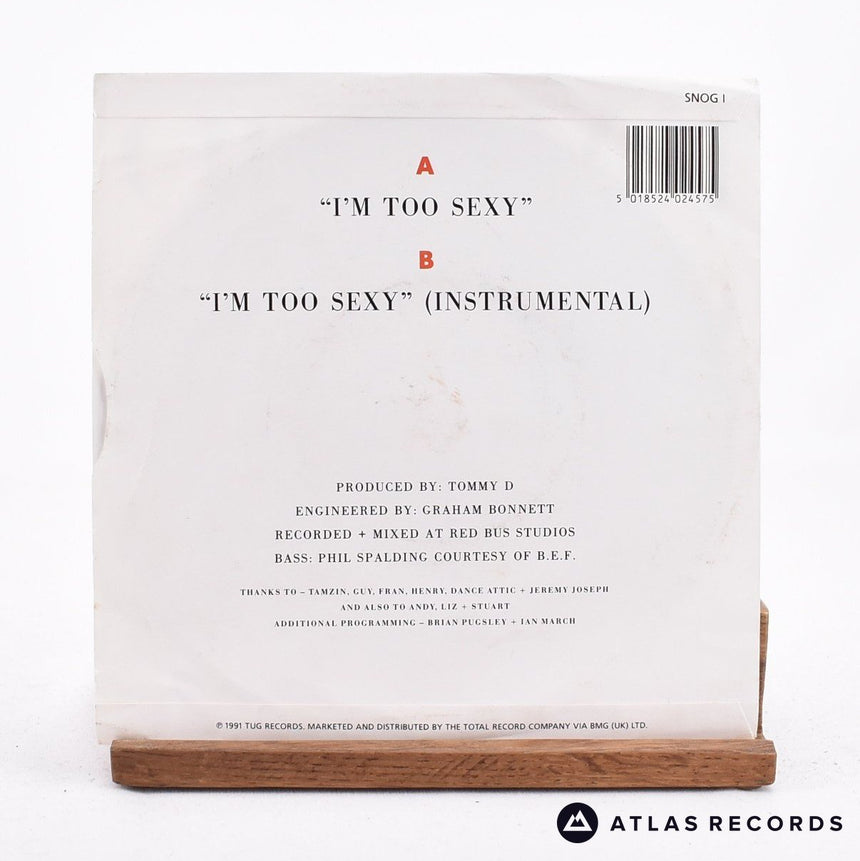 Right Said Fred - I'm Too Sexy - 7" Vinyl Record - VG+/VG+