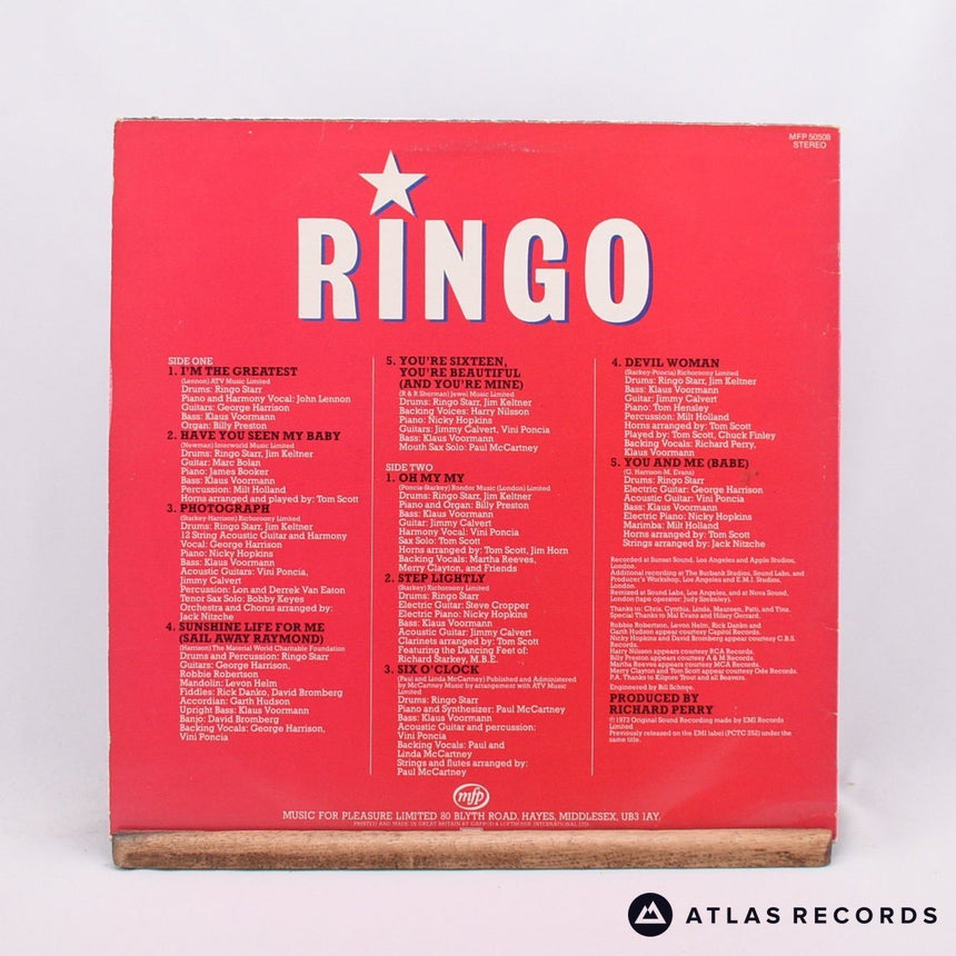 Ringo Starr - Ringo - LP Vinyl Record - VG+/EX