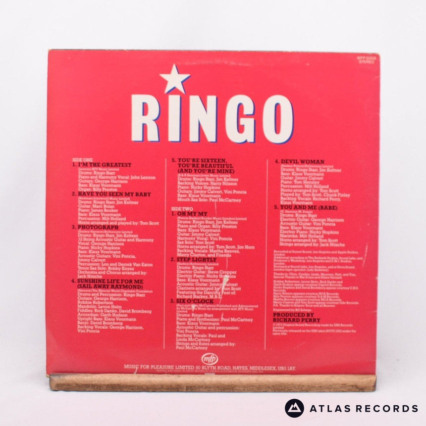 Ringo Starr - Ringo - Reissue LP Vinyl Record - VG+/EX