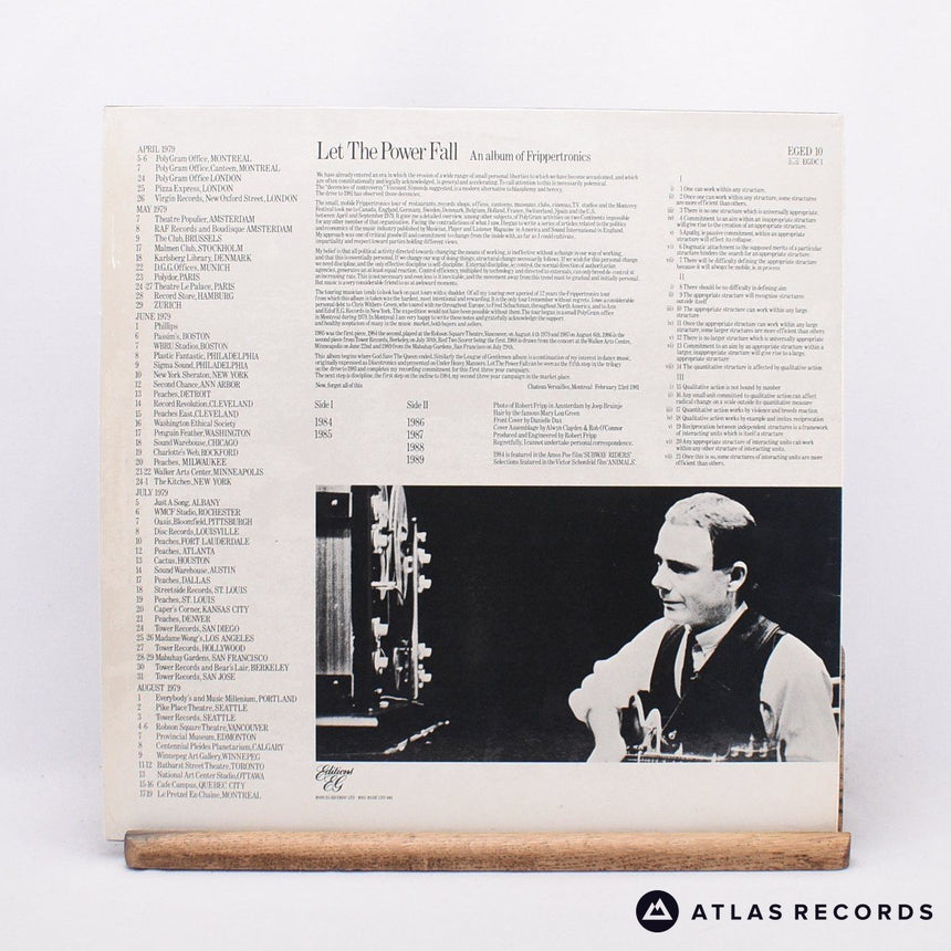 Robert Fripp - Let The Power Fall - LP Vinyl Record - EX/NM