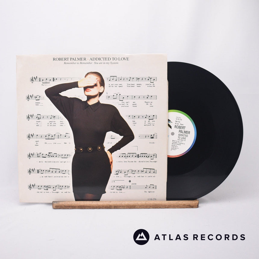 Robert Palmer Addicted To Love 12" Vinyl Record - Front Cover & Record