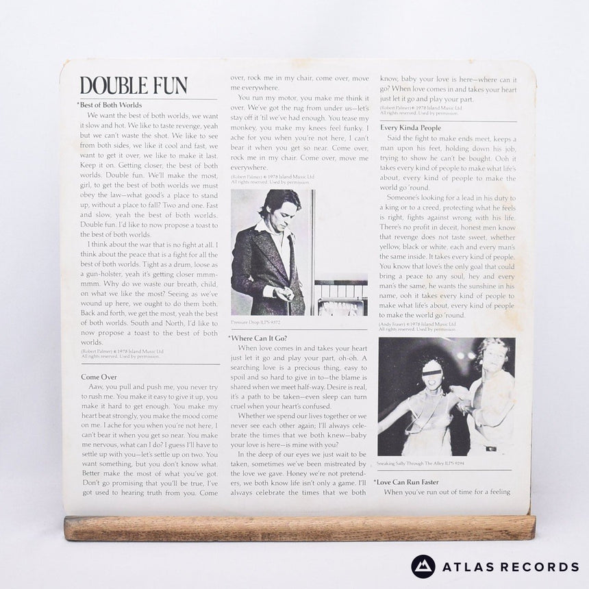 Robert Palmer - Double Fun - LP Vinyl Record - VG+/VG+