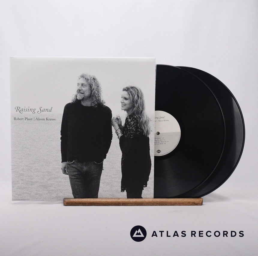 Robert Plant Raising Sand Double LP Vinyl Record - Front Cover & Record