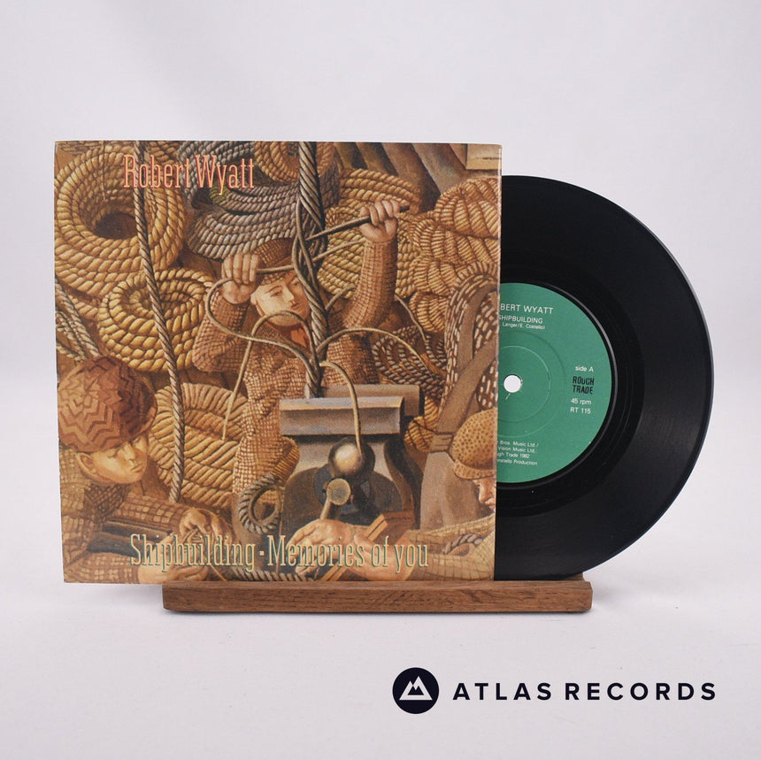 Robert Wyatt Shipbuilding 7" Vinyl Record - Front Cover & Record