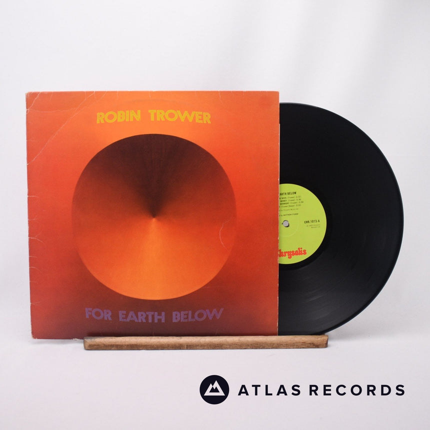 Robin Trower For Earth Below LP Vinyl Record - Front Cover & Record