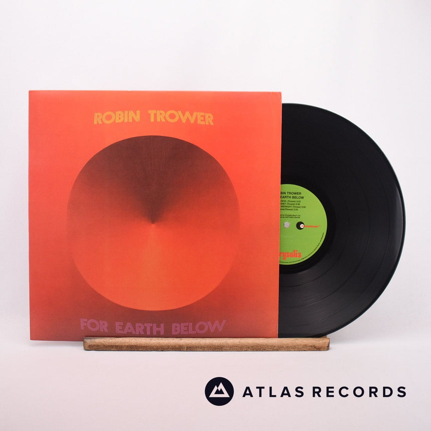 Robin Trower For Earth Below LP Vinyl Record - Front Cover & Record