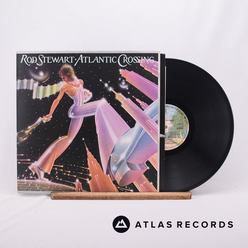 Rod Stewart Atlantic Crossing LP Vinyl Record - Front Cover & Record