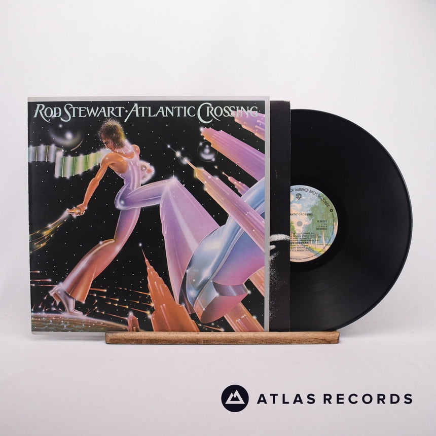Rod Stewart Atlantic Crossing LP Vinyl Record - Front Cover & Record
