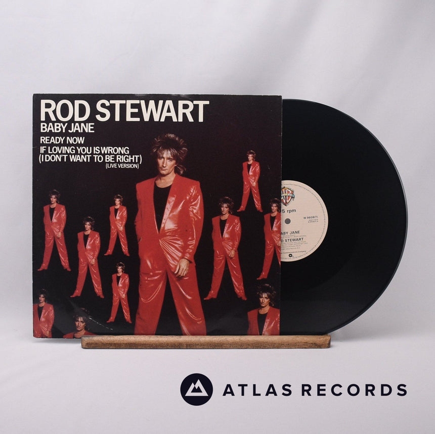 Rod Stewart Baby Jane 12" Vinyl Record - Front Cover & Record