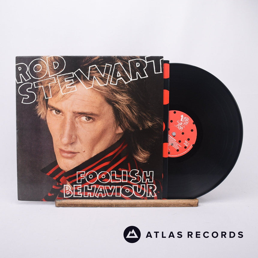 Rod Stewart Foolish Behaviour LP Vinyl Record - Front Cover & Record