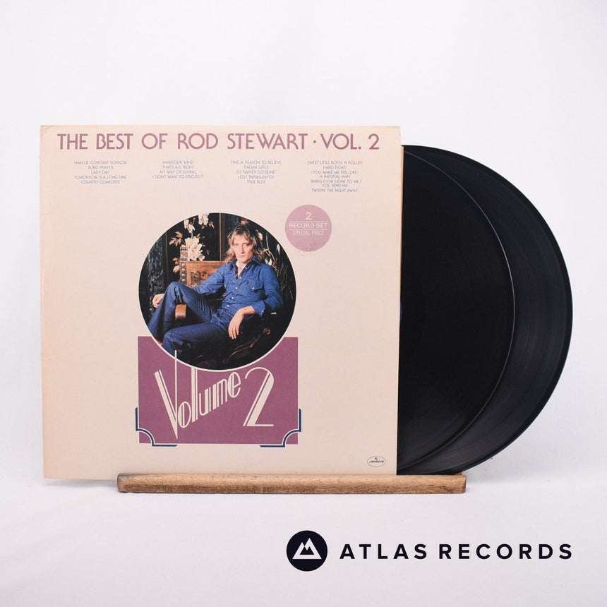 Rod Stewart The Best Of Rod Stewart Vol. 2 2 x LP Vinyl Record - Front Cover & Record