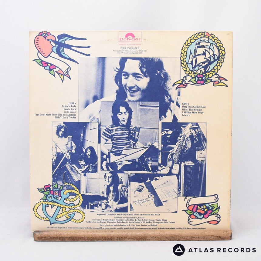 Rory Gallagher - Tattoo - Bilbo LP Vinyl Record - VG+/EX