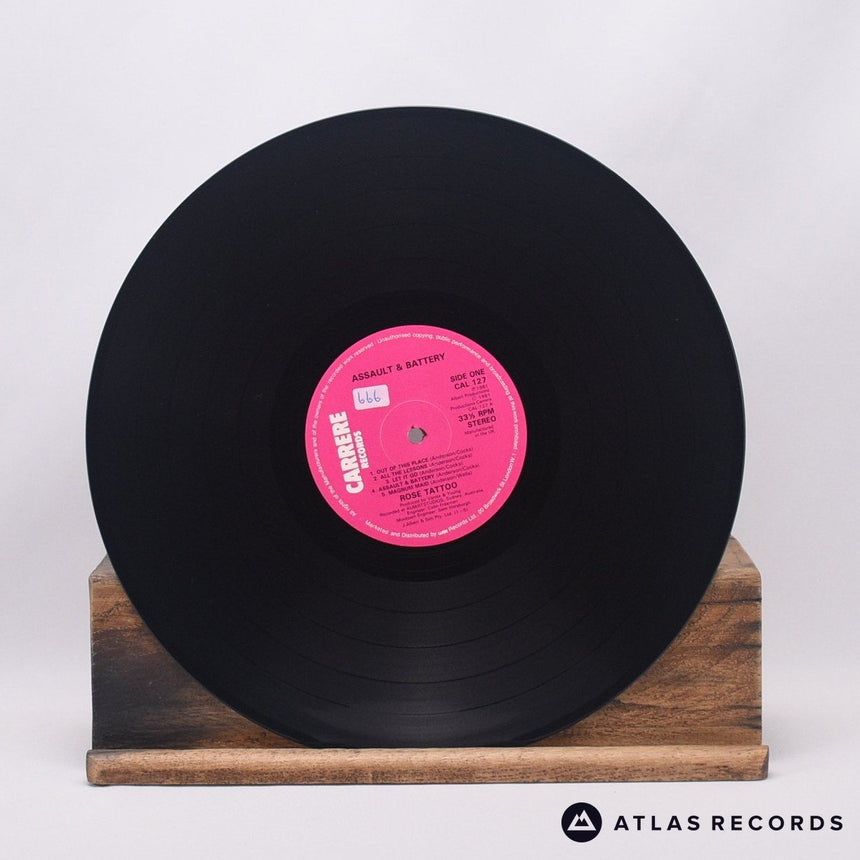 Rose Tattoo - Assault & Battery - Strawberry LP Vinyl Record - VG+/EX