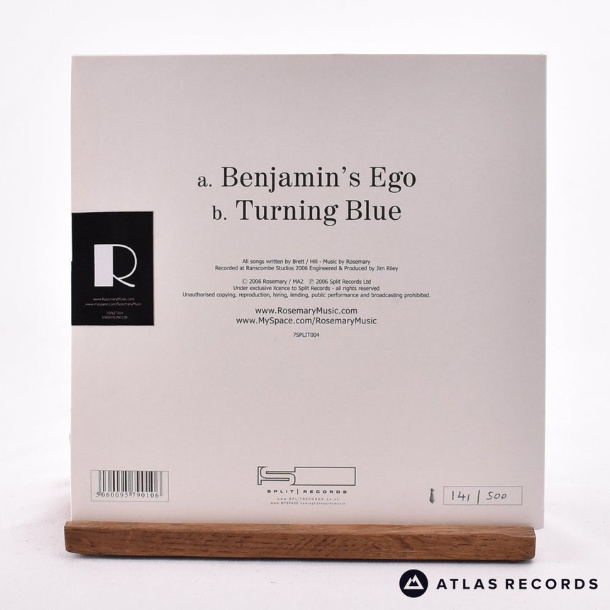 Rosemary - Benjamin's Ego - Limited Edition Sealed Signed 7" Vinyl Record - NEW