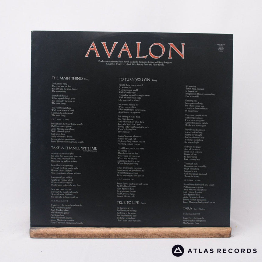 Roxy Music - Avalon - A//4 B//1 LP Vinyl Record - EX/EX
