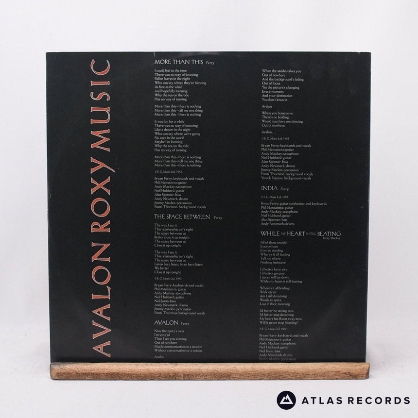 Roxy Music - Avalon - A//3 B//1 LP Vinyl Record - VG+/EX