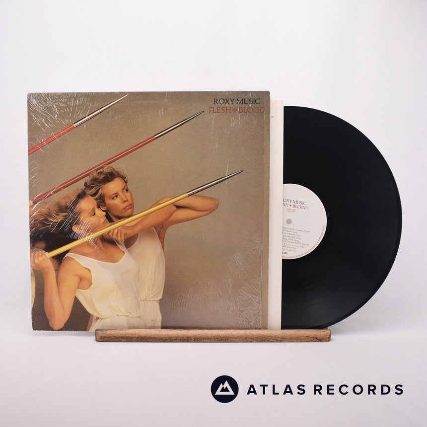 Roxy Music Flesh + Blood LP Vinyl Record - Front Cover & Record
