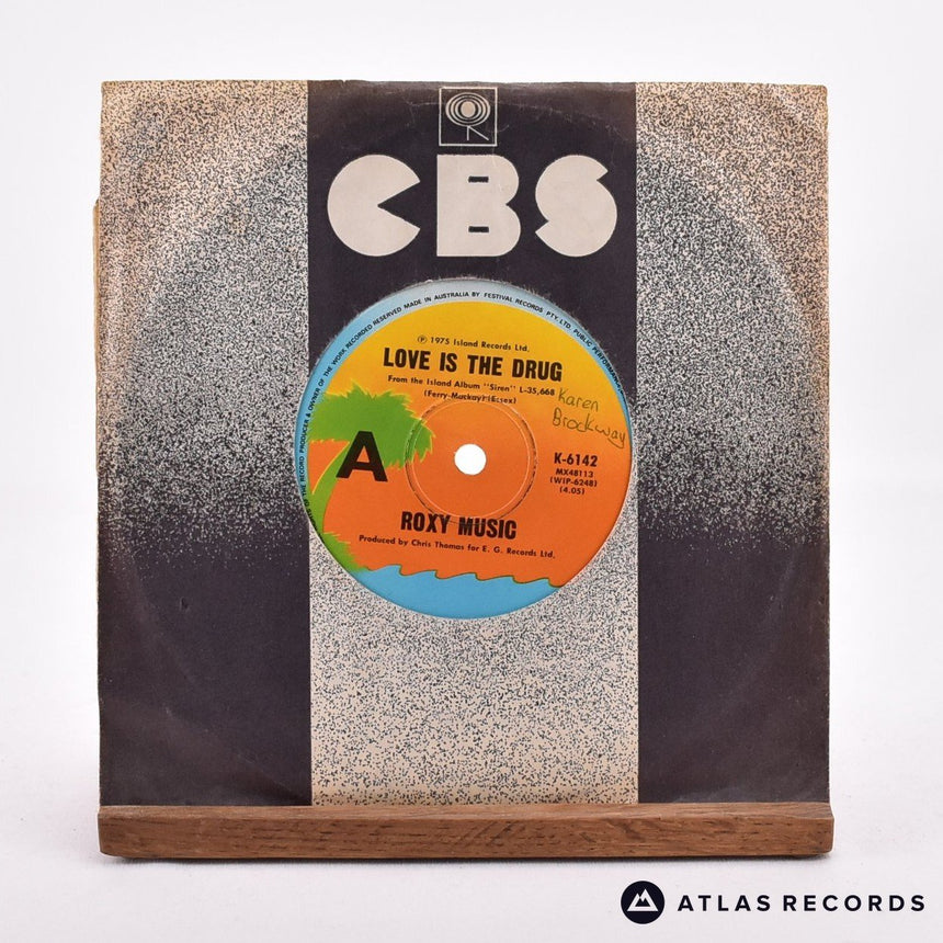 Roxy Music Love Is The Drug 7" Vinyl Record - In Sleeve