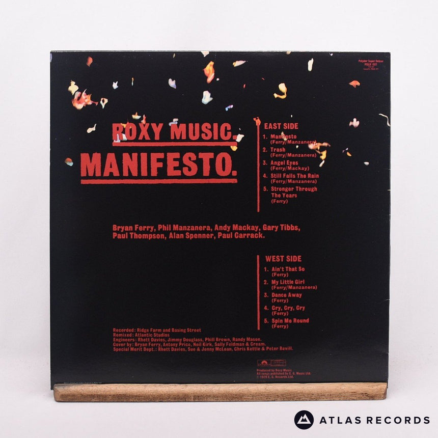 Roxy Music - Manifesto - Strawberry A//4 B//4 LP Vinyl Record - EX/VG+