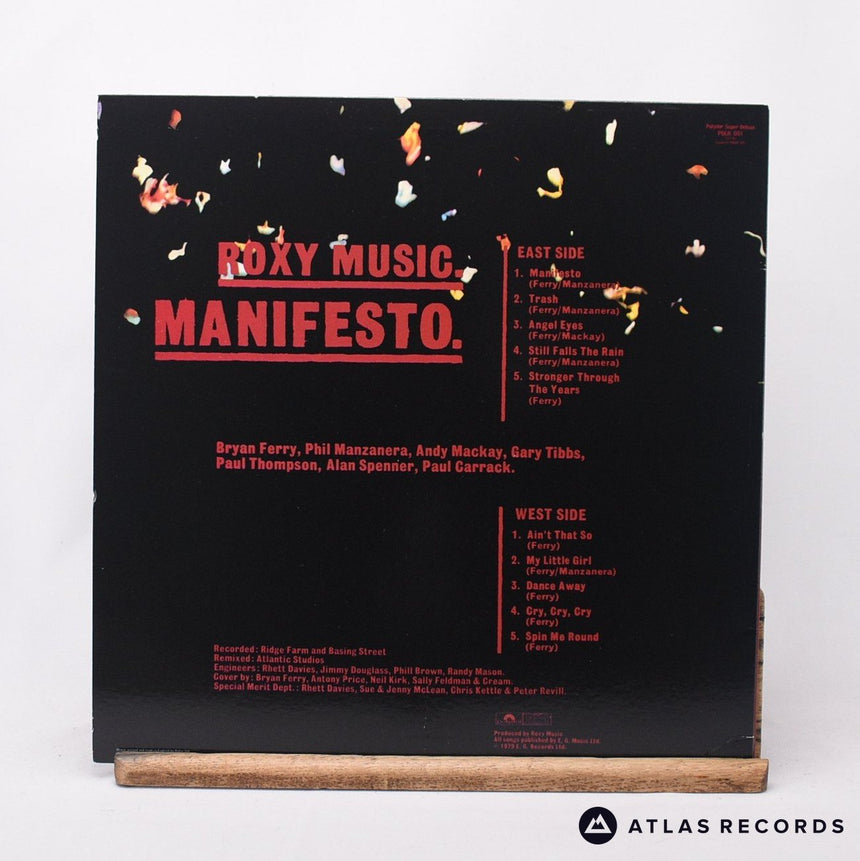 Roxy Music - Manifesto - Strawberry LP Vinyl Record - EX/EX
