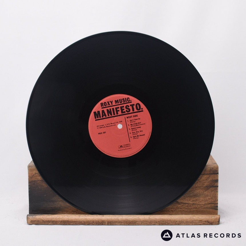 Roxy Music - Manifesto - Strawberry LP Vinyl Record - EX/EX