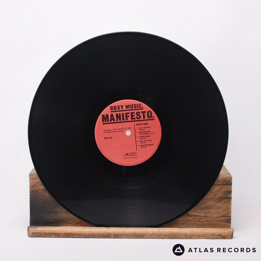 Roxy Music - Manifesto - Strawberry LP Vinyl Record - EX/EX