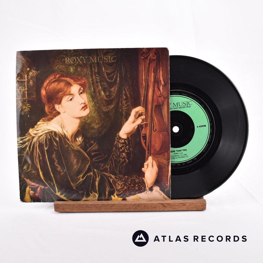 Roxy Music More Than This 7" Vinyl Record - Front Cover & Record