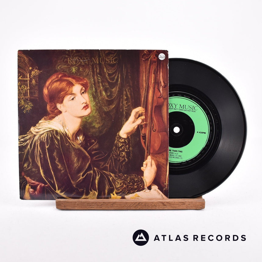 Roxy Music More Than This 7" Vinyl Record - Front Cover & Record