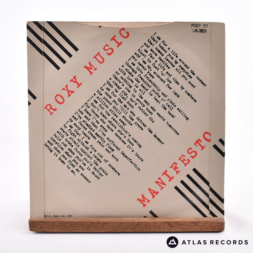 Roxy Music - Over You - 7" Vinyl Record - VG+/EX