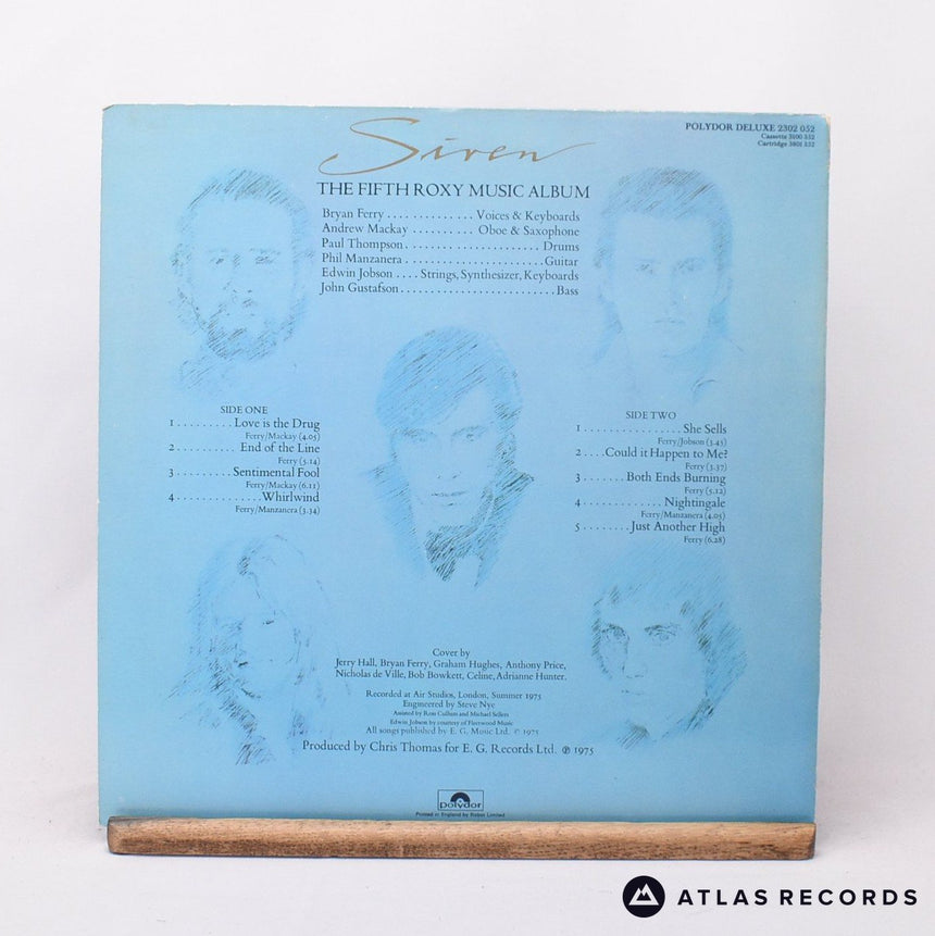 Roxy Music - Siren - A4 B4 LP Vinyl Record - EX/EX